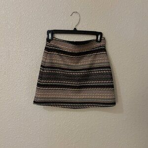 EXPRESS 00 Purple Striped Mini Skirt. Never Worn. With Tags.